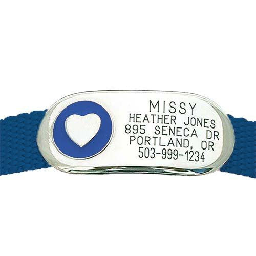 Jewelry Collar Tag - Heart, - Lucky Pet